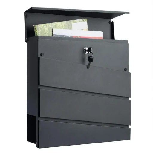 Designer mailbox in anthracite