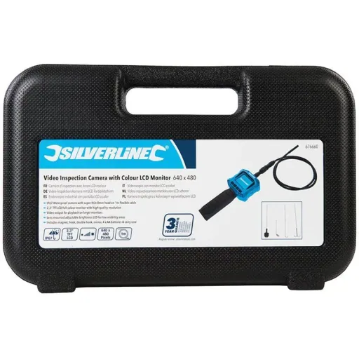 Video inspection camera with color LCD display 640 x 480 pixels