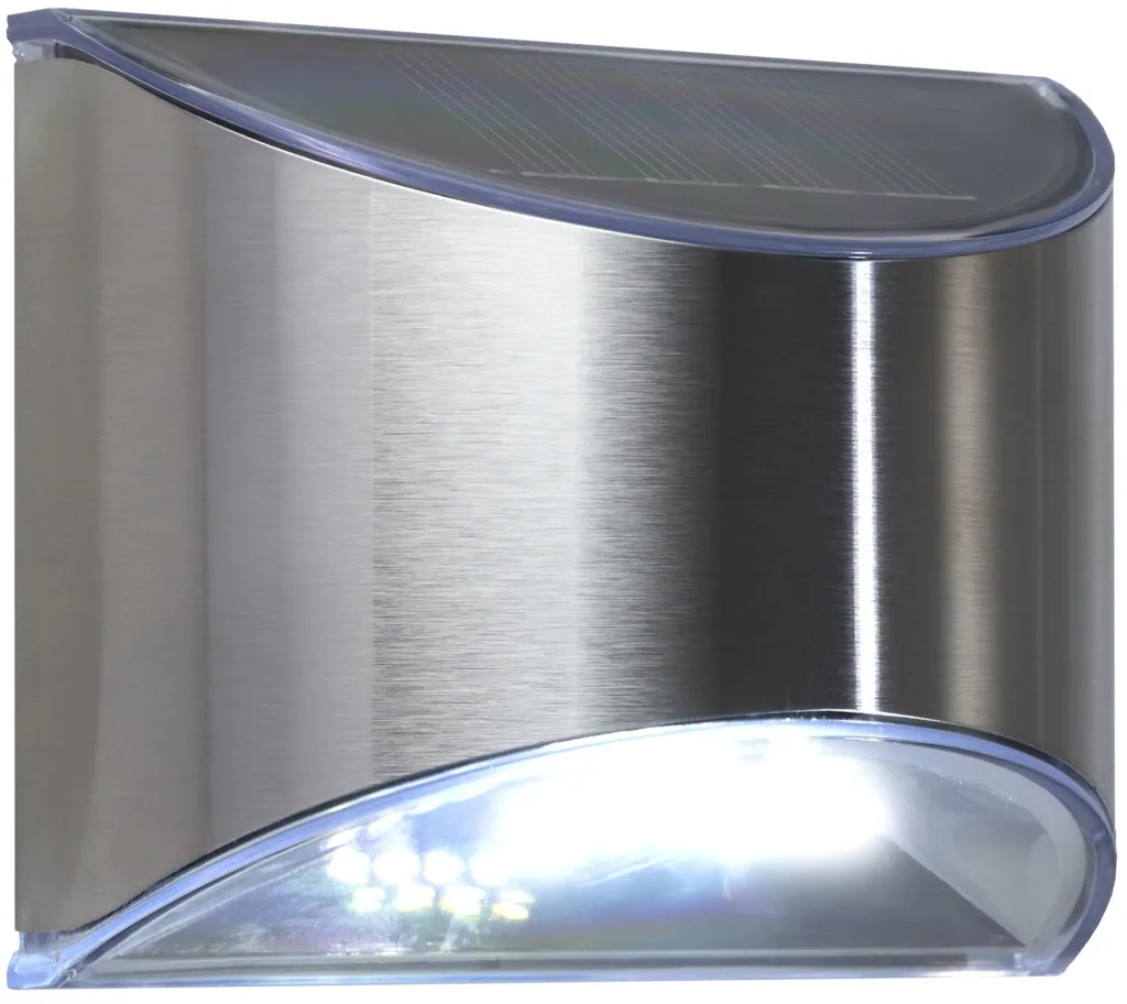 Set of 2 solar wall lights