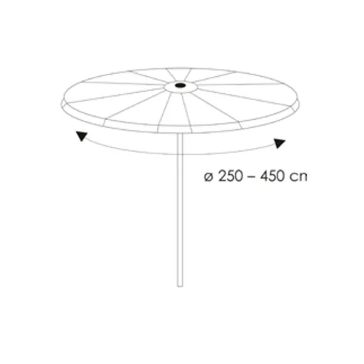 Round Clear Patio Furniture Cover 320x93cm