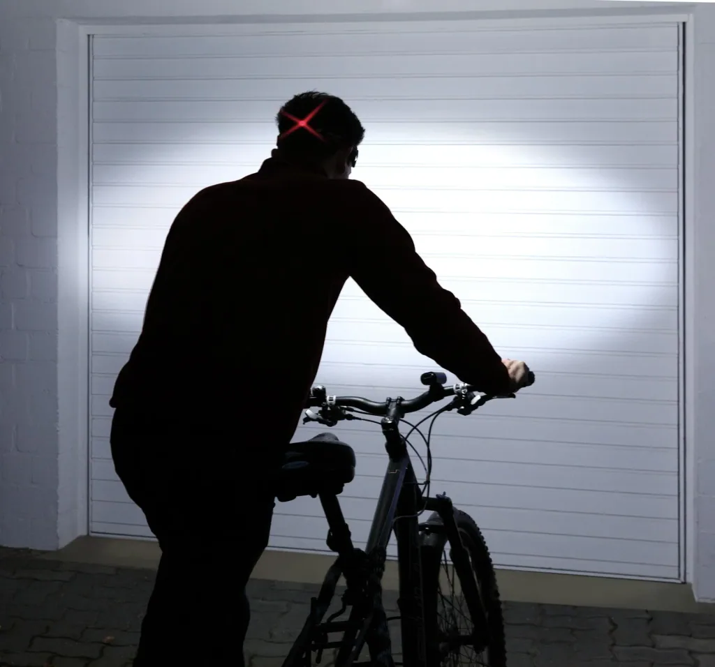COB LED band headlamp with 3-way light mode, 200 lumens