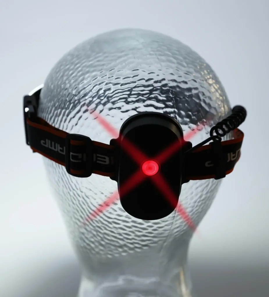 COB LED band headlamp with 3-way light mode, 200 lumens