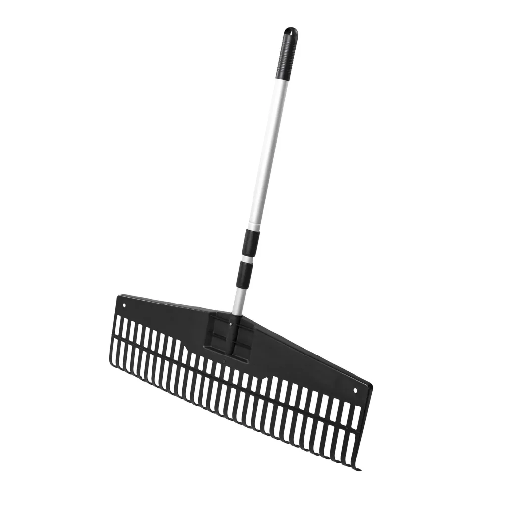 Jumbo rake 75 cm with aluminum telescopic handle