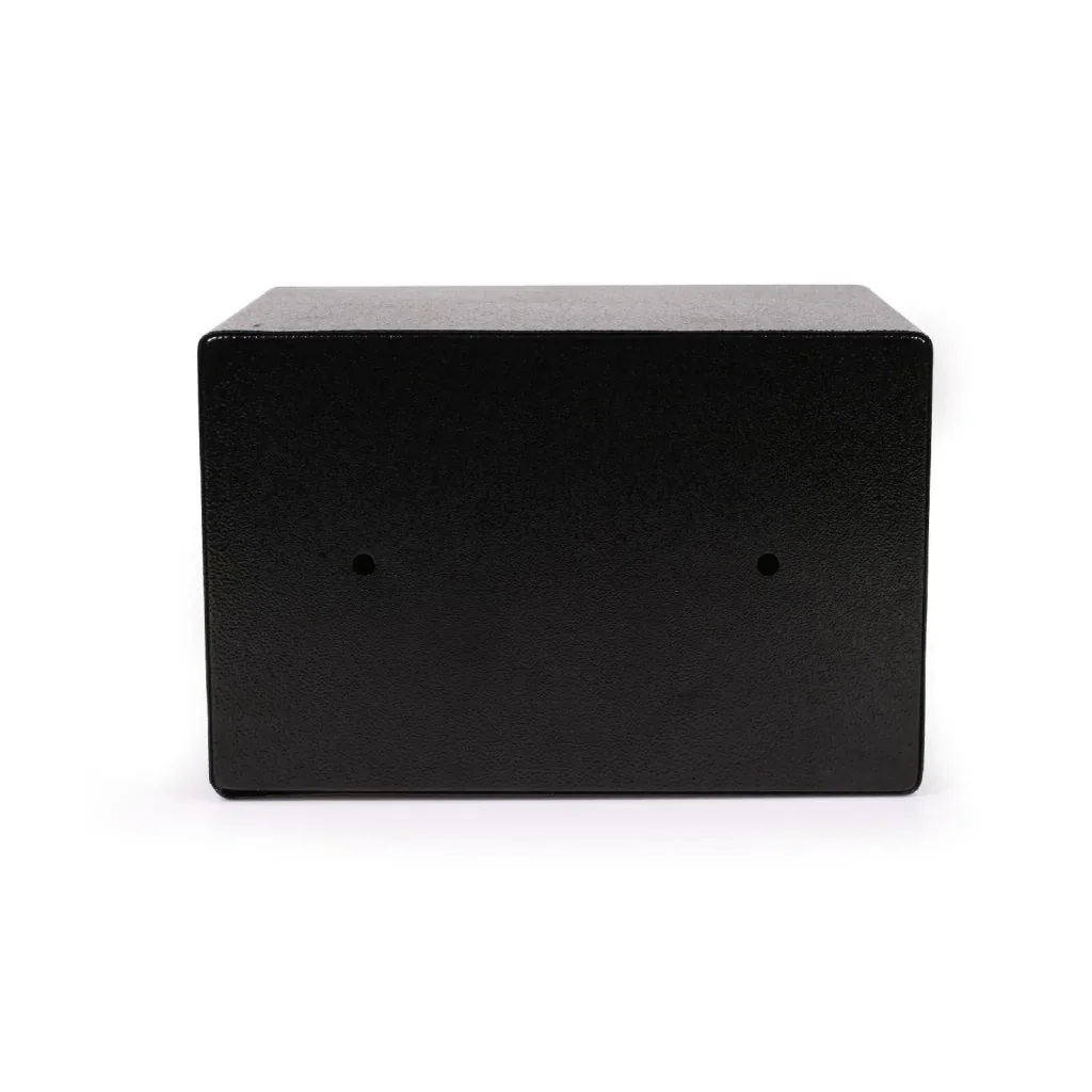 Safe with electronic combination lock and 3 LED displays