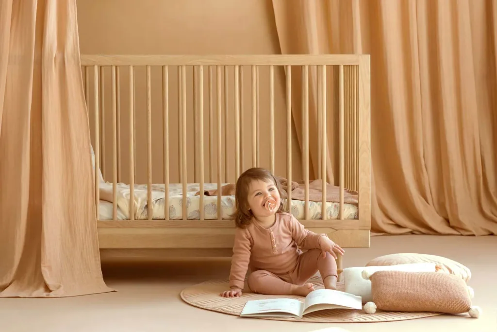 Nobodinoz baby bed "Pure" oak 70 x 140