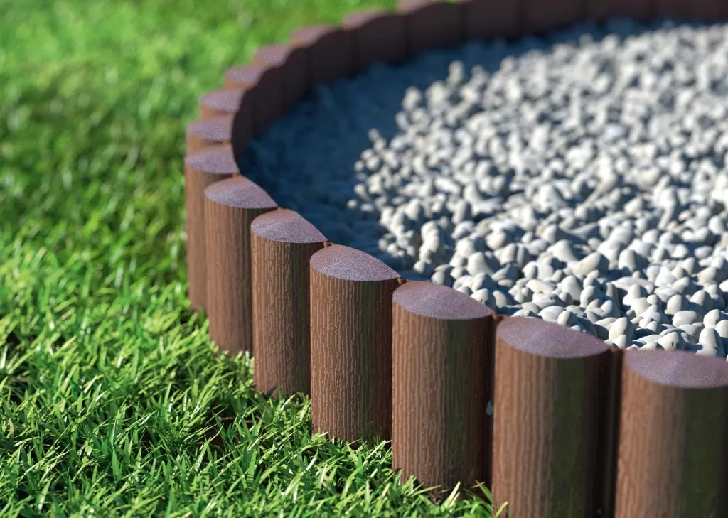 Garden palisade 2.4 m ECO brown