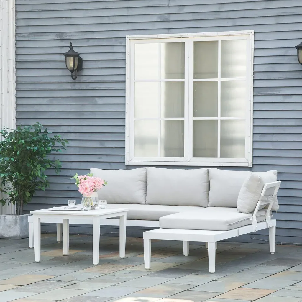 3-piece garden furniture set with