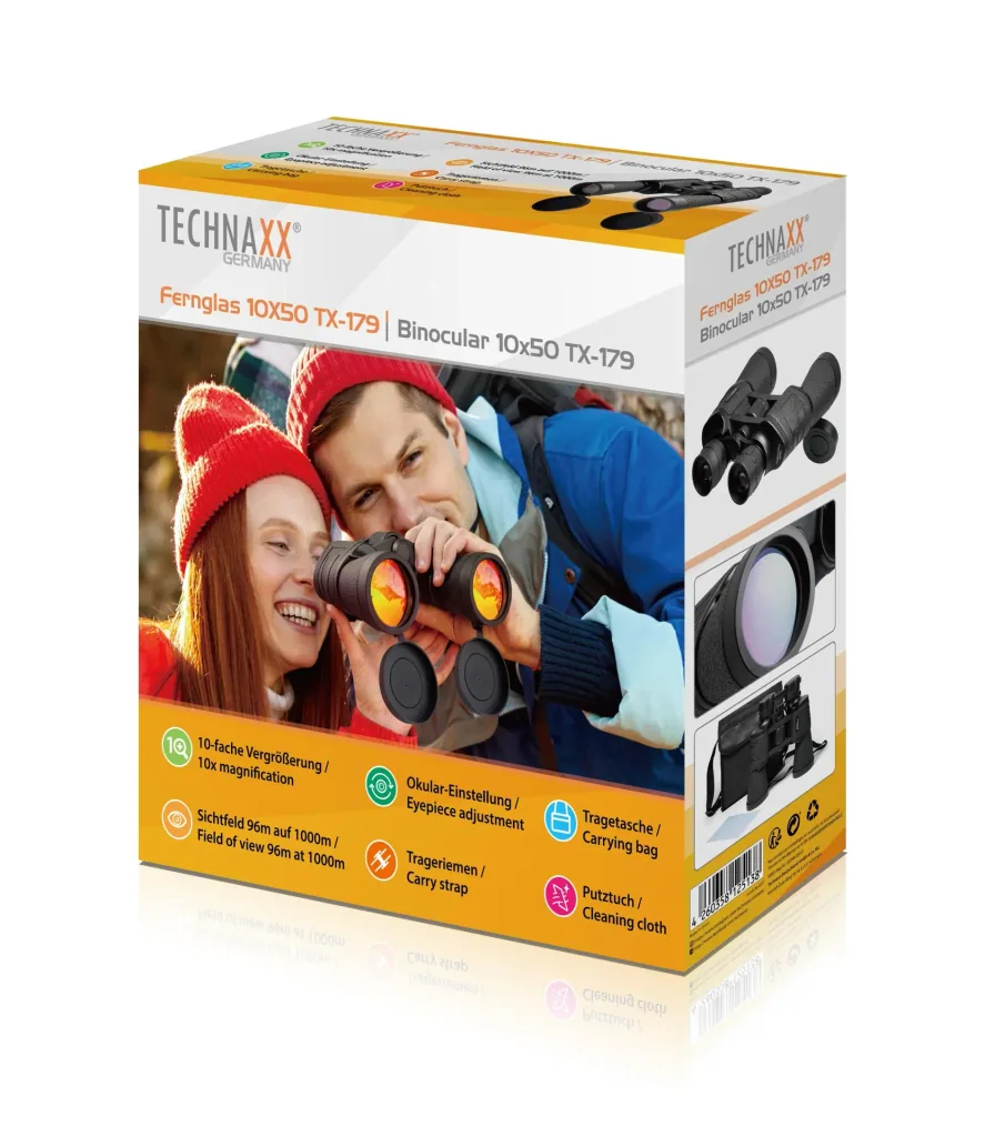 Binoculars with 10x magnification