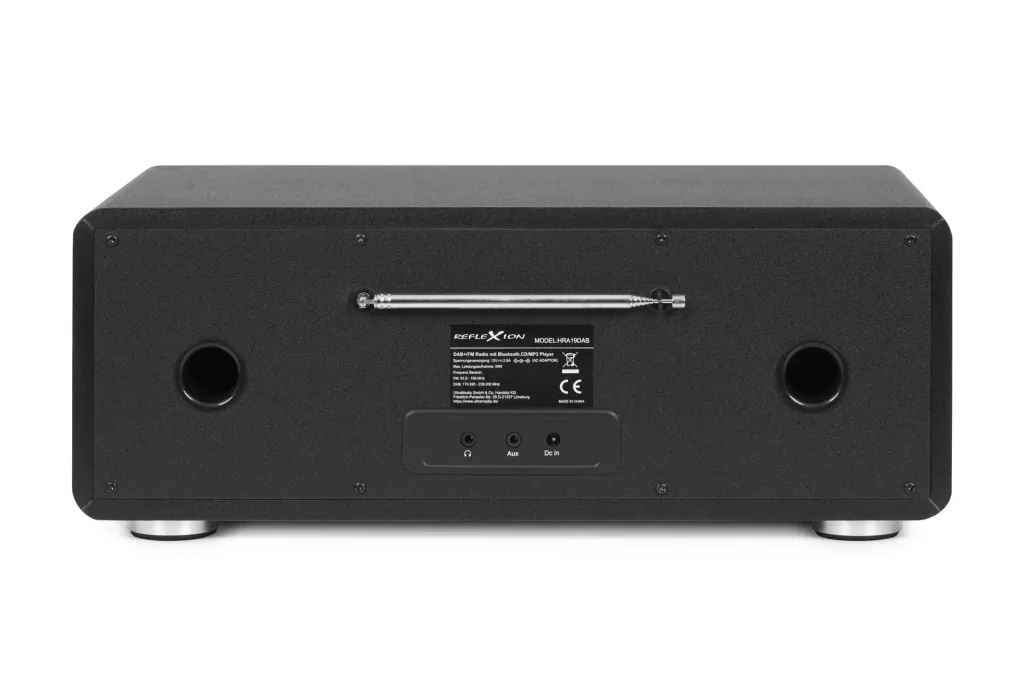 Design DAB+/FM radio with Bluetooth, CD, Aux-In and encoding in black