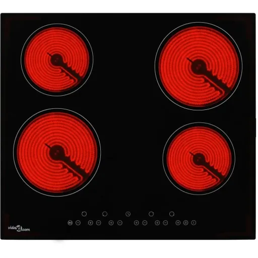 Ceramic hob with 4 cooking zones, touch control 6000 W