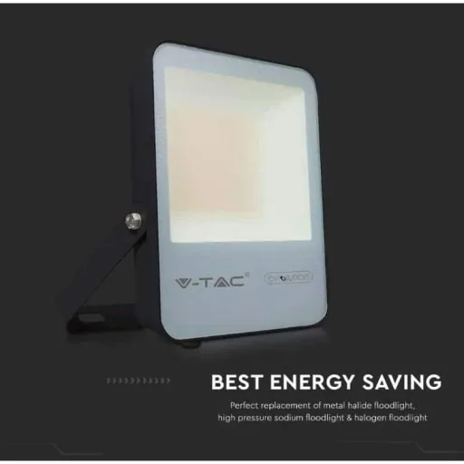 VT-50185 LED Floodlight - 50 W - 7870 Lm - 4000K - Black - Extra Efficient