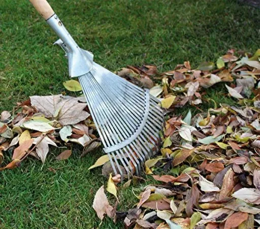 Professional fan broom with handle nozzle - garden tool