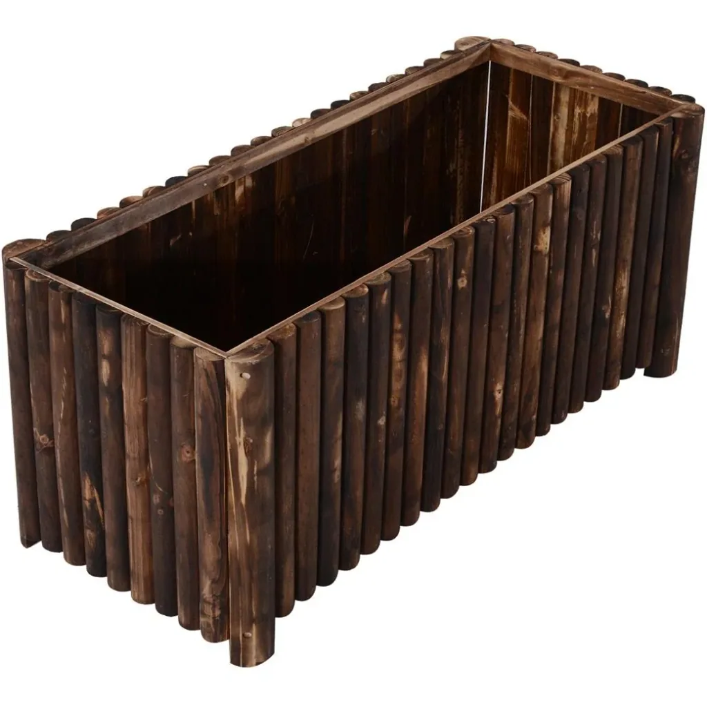 Raised bed L120 x W50 x H50cm planter vegetable bed wood