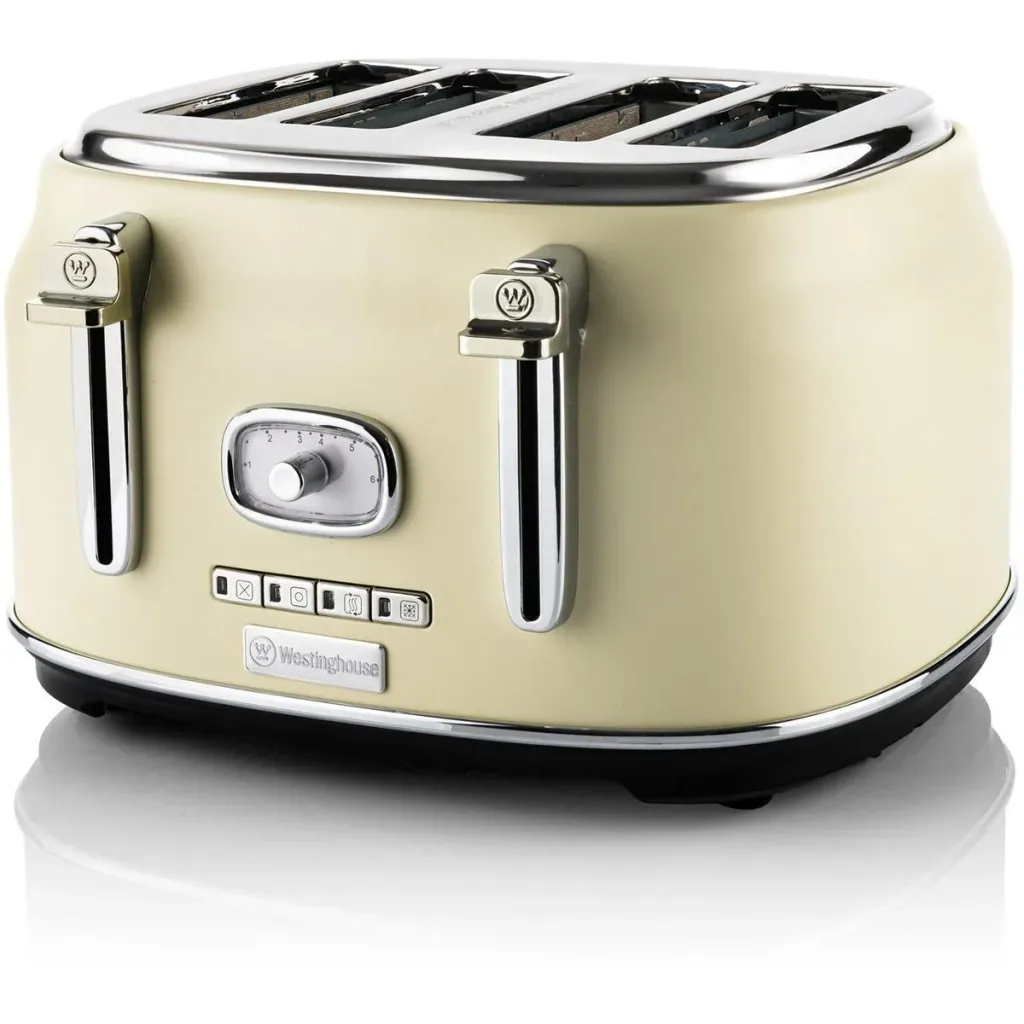 Retro SET - 4-slice toaster + 1.7L kettle - White