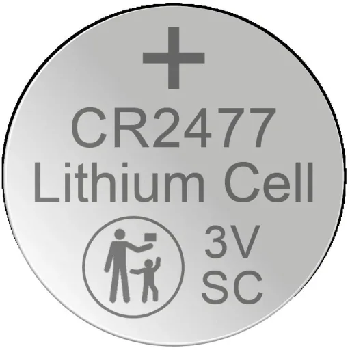 Lithium button cell CR2477, 3 Volt - 1 piece