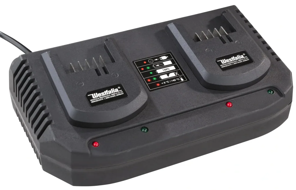 Cordless chainsaw "GMAK 36/40" set — 2×18 V/4.0 Ah + dual fast charger