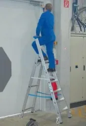Stepladder aluminum 7 steps ladder mobile