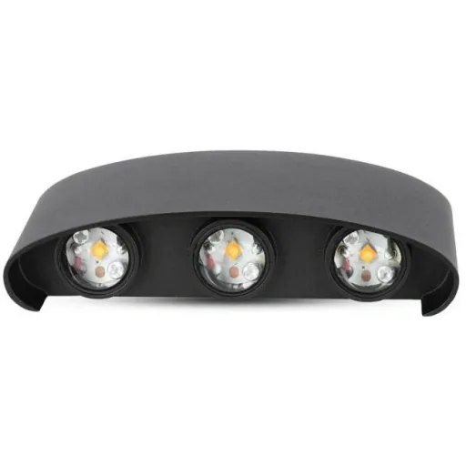 VT-846 LED wall light top / bottom - 5W - 630 Lm - 3000K - Black
