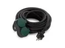 Extension cable with 2 unused sockets - pin earthing 10 m