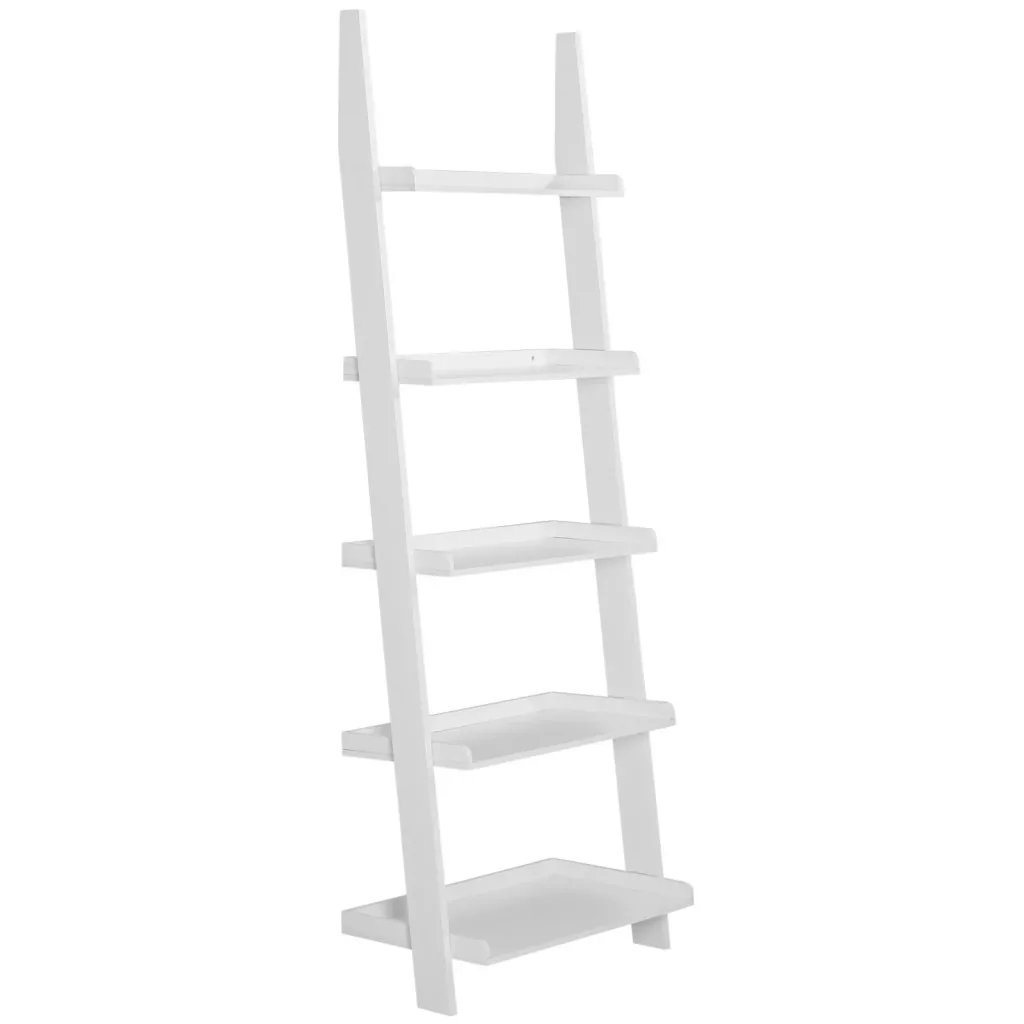 Ladder frame white with 5 levels 180cm