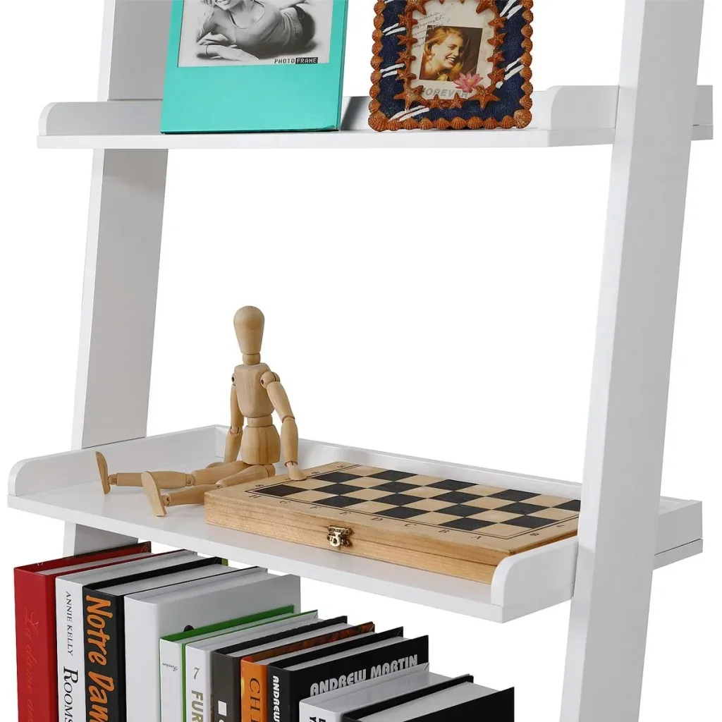 Ladder frame white with 5 levels 180cm
