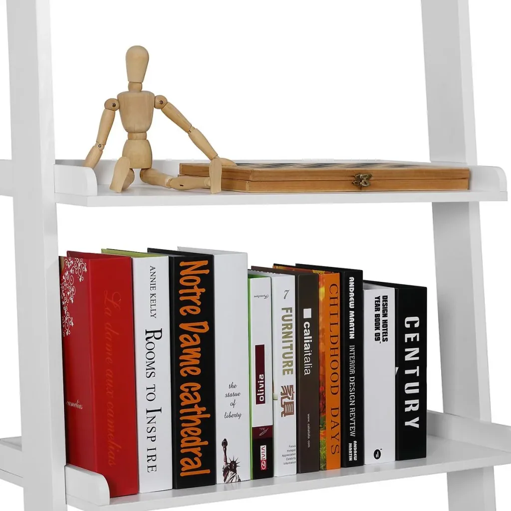 Ladder frame white with 5 levels 180cm