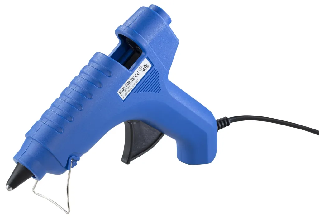 Hot glue gun KP 40 with accessories in a case