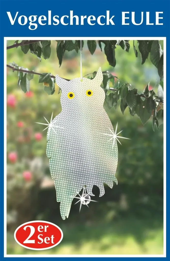 Bird scarer owl set of 2