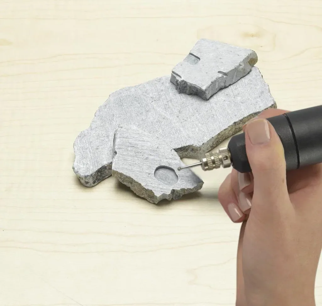 Electric DIY drill in a case