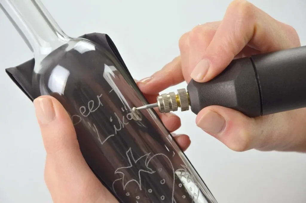 Electric DIY drill in a case