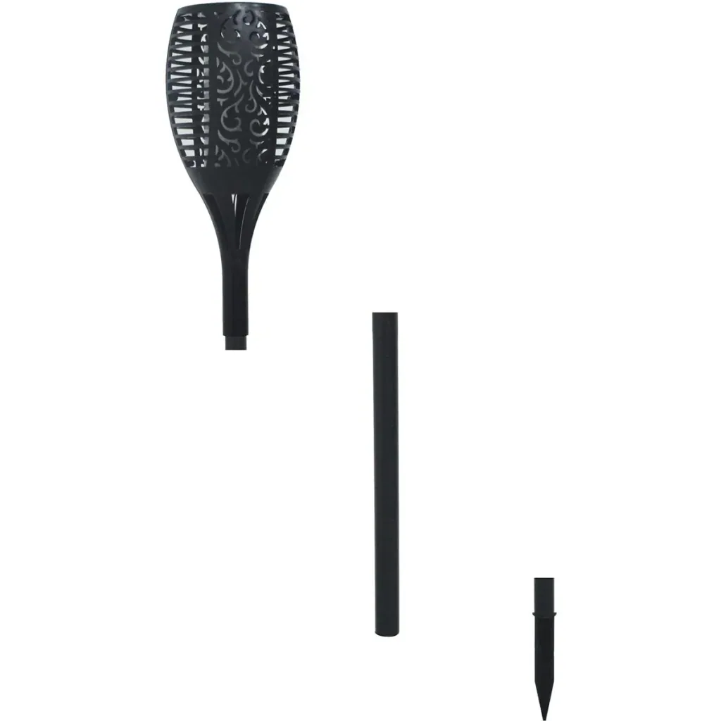 Solar light in a set of 2 black
