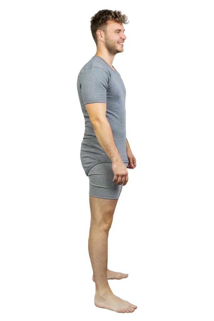 Retro shorts, dark grey/melange, size M