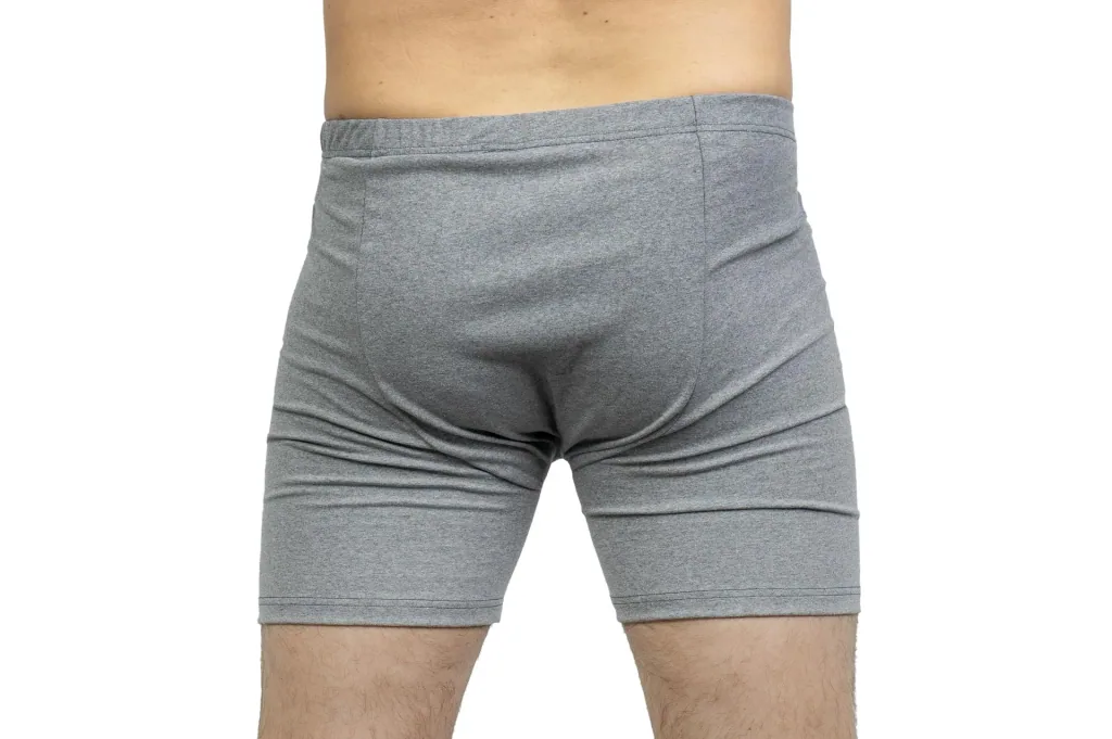 Retro shorts, dark grey/melange, size M