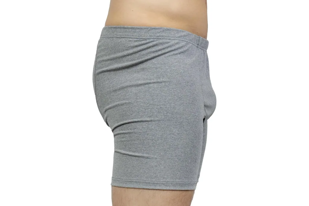 Retro shorts, dark grey/melange, size M