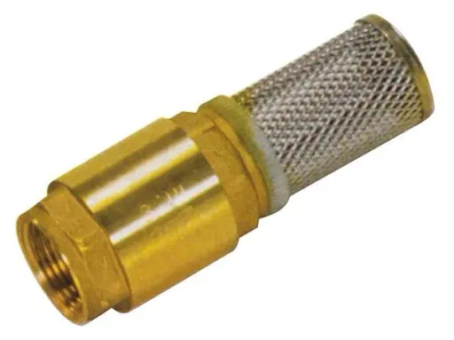 Suction cup check valve with filter