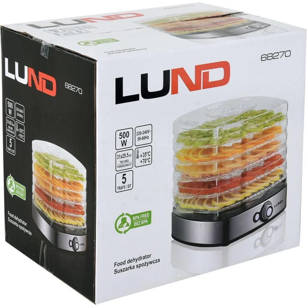 Food dryer - 5 layers - 35 to 70 degrees - 500W