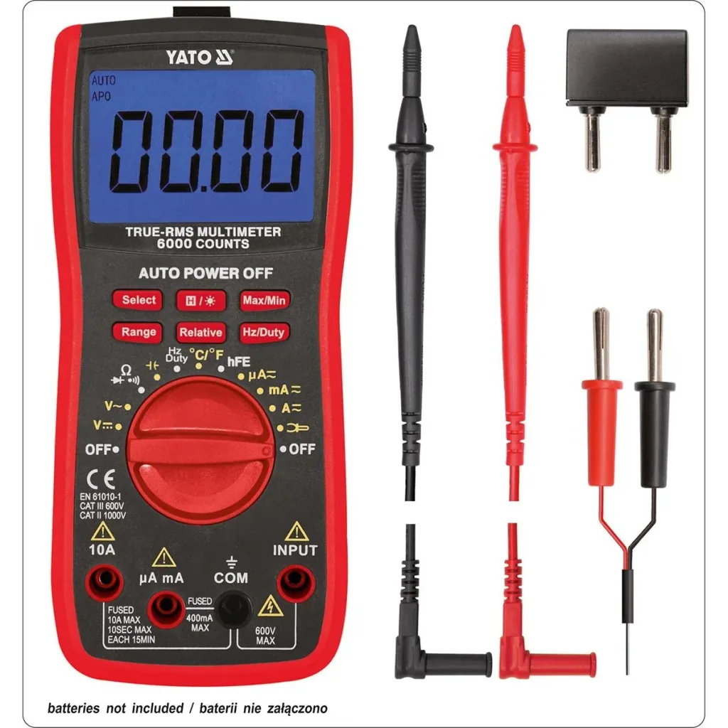 Multimeter with RMS function - automatic range