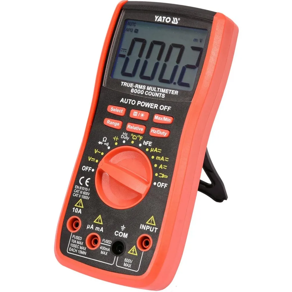 Multimeter with RMS function - automatic range