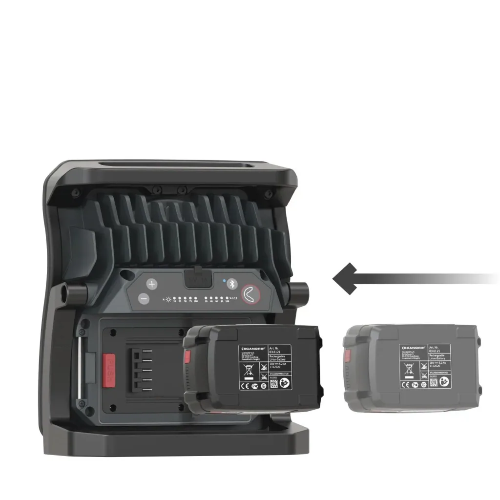 Handheld floodlight NOVA 10 CAS + Scangrip CAS power supply + removable diffuser L