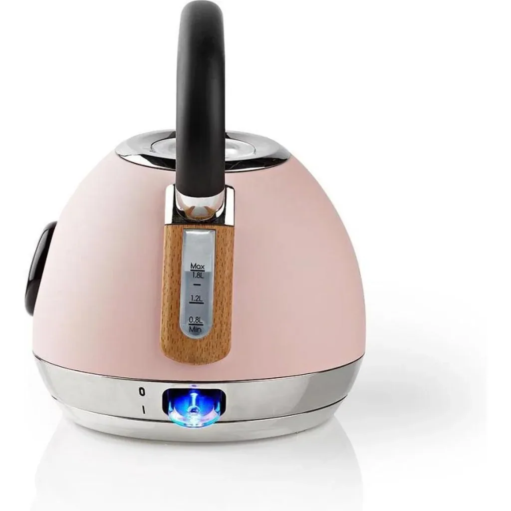 Nedis Kettle - 1.8L - 2200W - Soft-Touch - Pink
