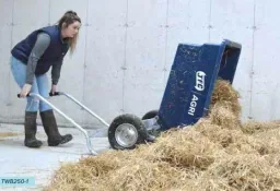 Two-wheeled wheelbarrow TWB 250 blue