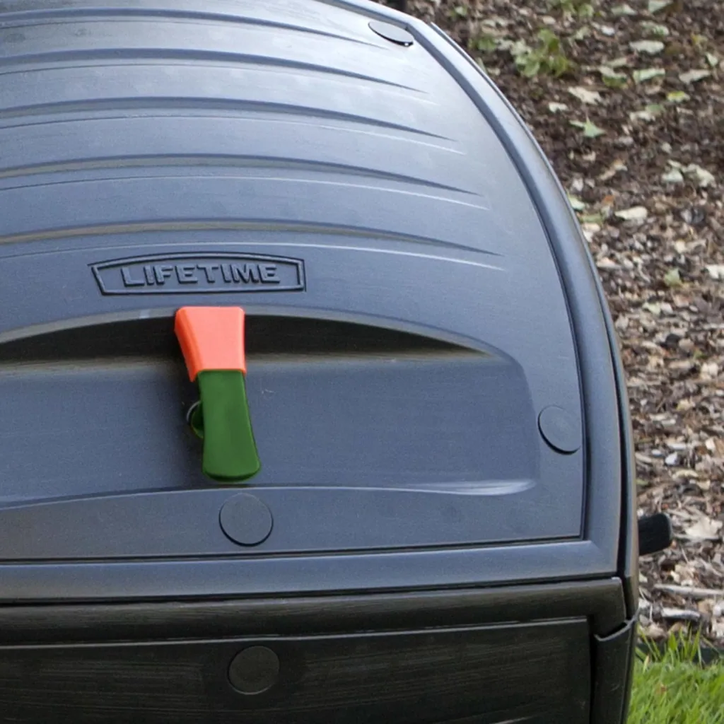 Composter Compost Twin 380 L 143.5×79.4×110.4 cm Black – 2 Chambers for Continuous Composting