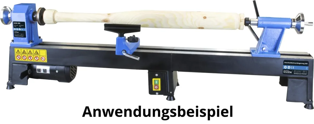 Lathe bed extension 550