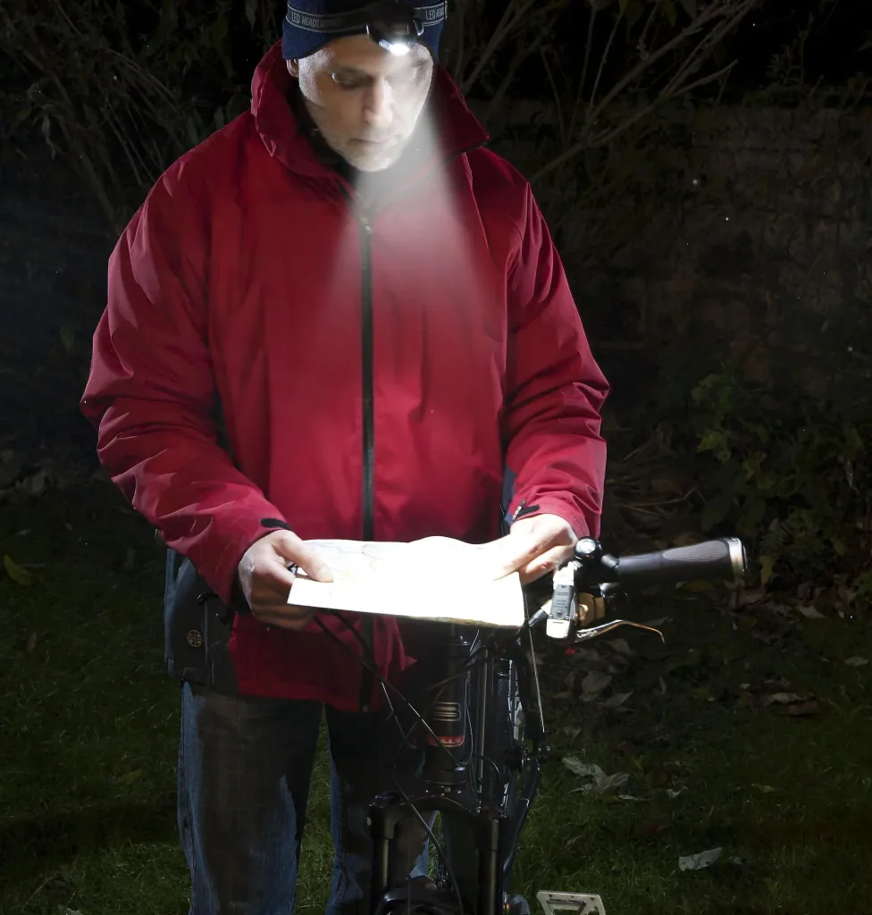 Cree LED headlamp 3 watts with 2 additional red LEDs