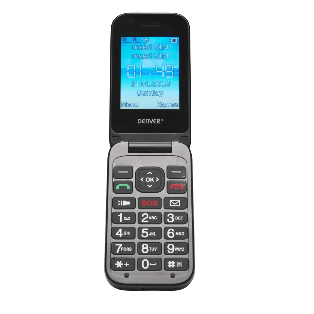 High-quality clamshell phone with 2.4" color display