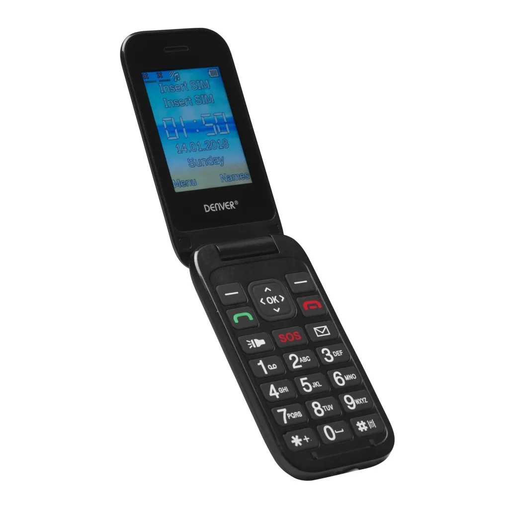 High-quality clamshell phone with 2.4" color display