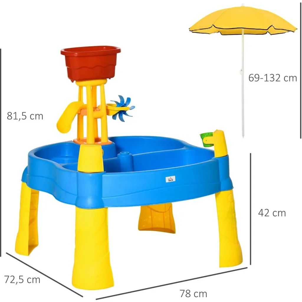 25-piece game table set - plastic - 72.5 x 78 x 81.5 cm