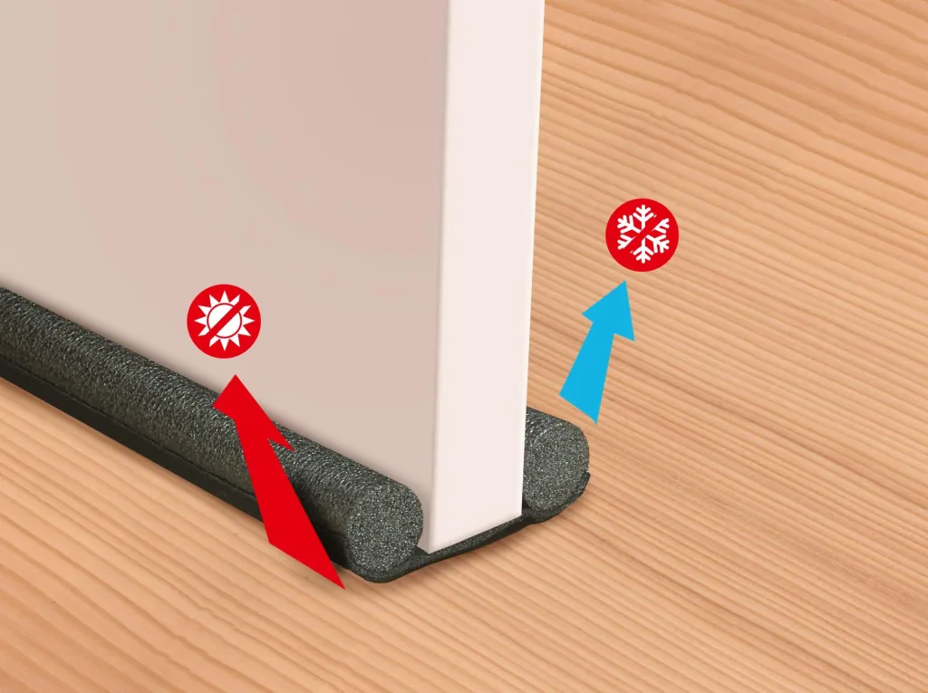 Draught excluder, cuttable