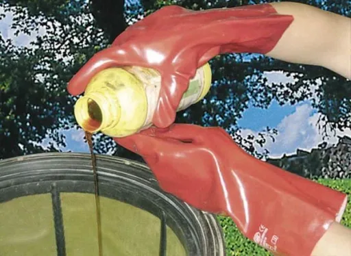 PVC protective gloves size 10