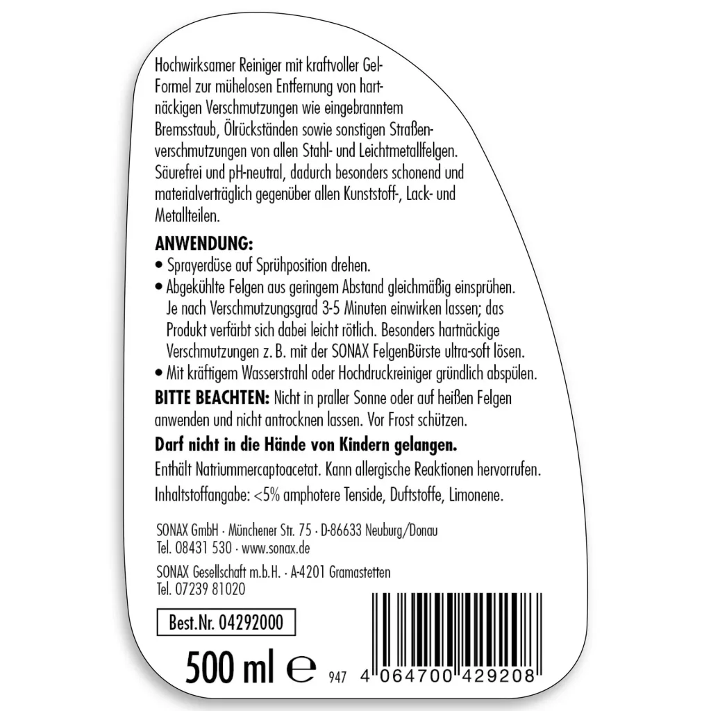 Rim Cleaner Gel 500 ml
